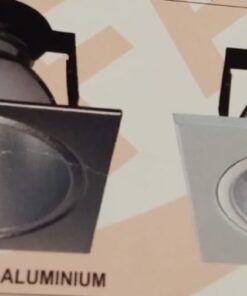 Lampu Downlight Kaca Kotak E27